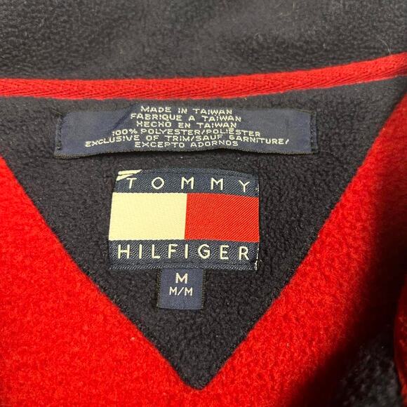 Tommy Hilfiger Navy and Red Fleece Jacket - Picture 4 of 6
